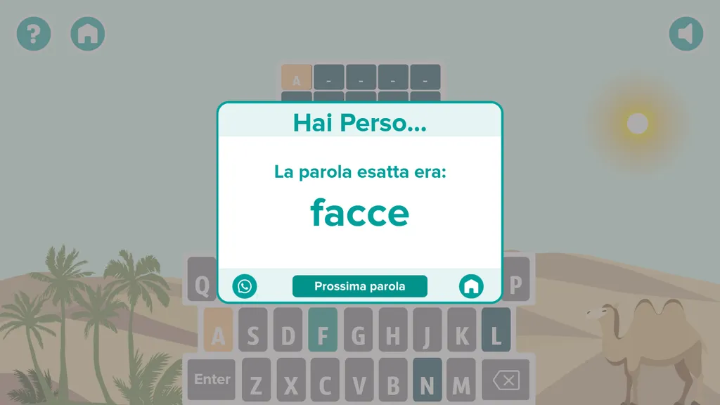Five letters screenshot